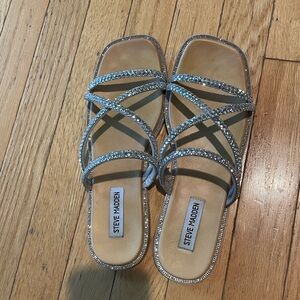 Steve Madden sparkly sandals size 8